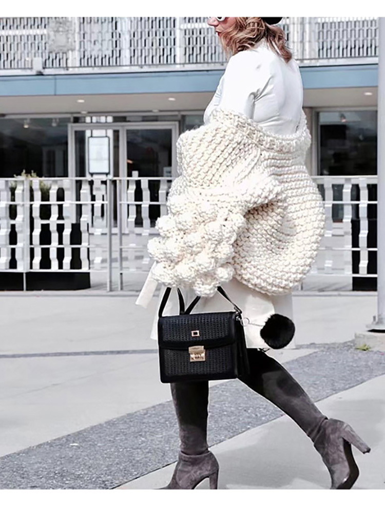 Resin Vat - Cappotto giacca cardigan maglione con maniche