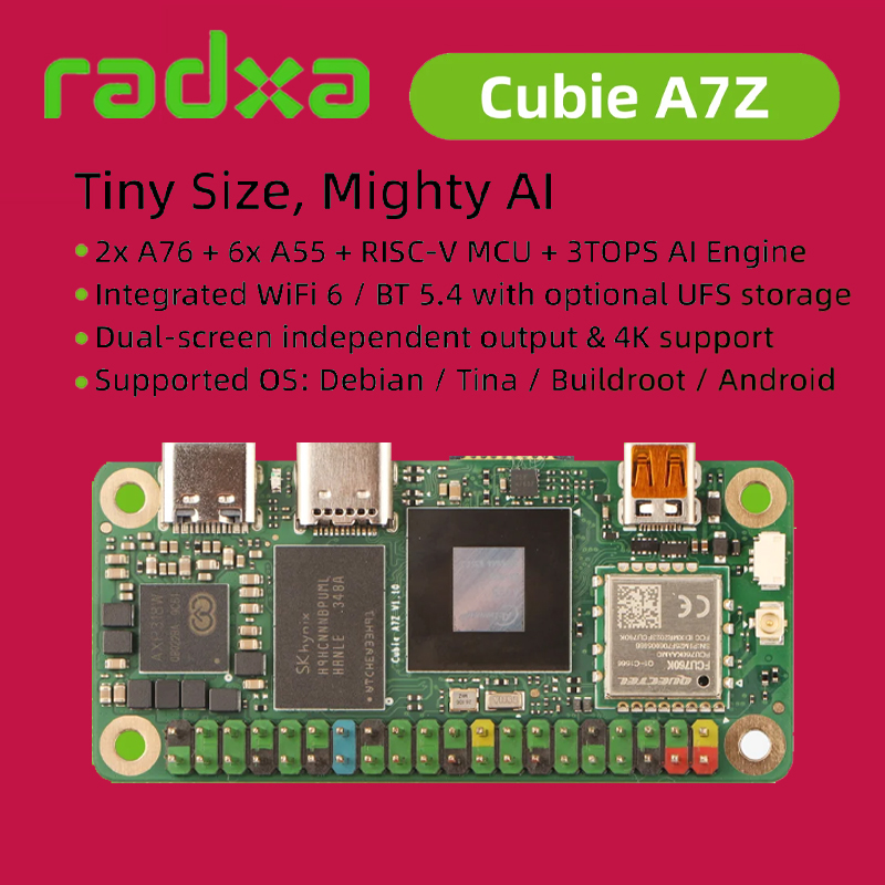 Resin Vat - Radxa Cubie A7Z, Computer Monoscheda con
