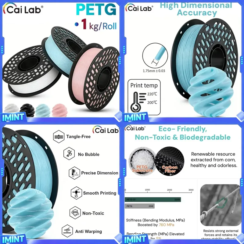 Filamento PETG CaiLab 1KG, 1.7 - Petg Filament recensione e prezzo