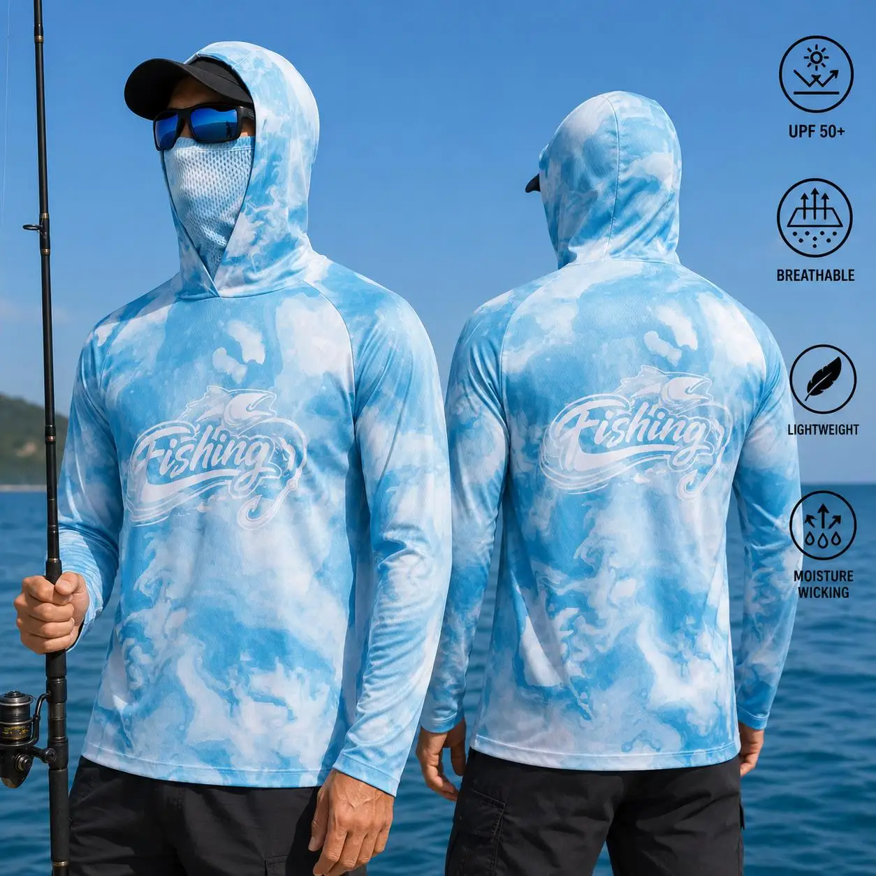 Maglia da pesca con cappuccio  - Resin recensione e prezzo
