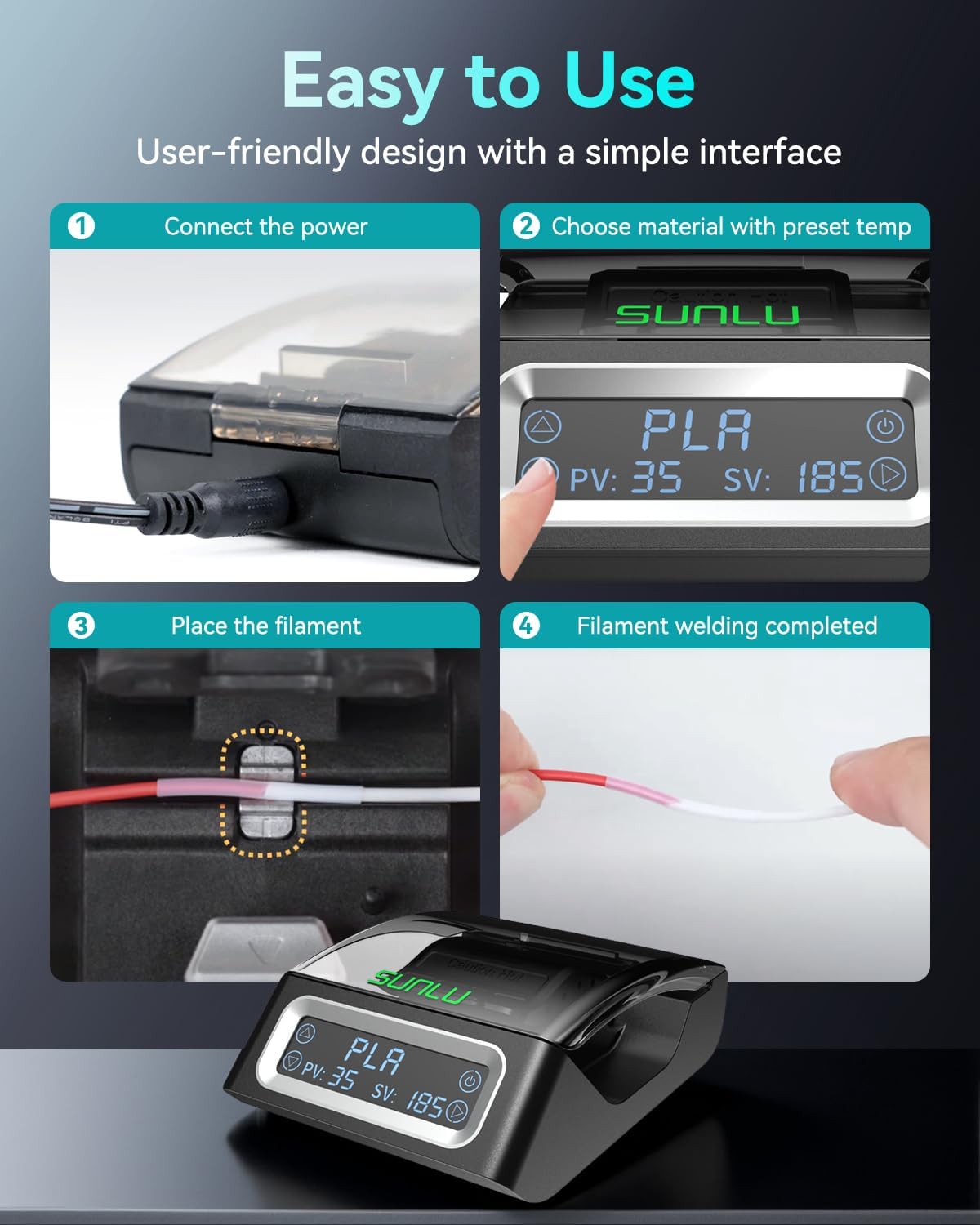 SUNLU FC01 Filamento Connettor - Petg Filament recensione e prezzo